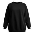 thumbnail image 6 of Frostluinai Womens Sweatshirts with Pocket Plus Size Crew Neck Lounge Sweat Shirts Long Sleeve Comfy Pullover Basic Solid Color Sweatshirts Gifts L-5XL, 6 of 10