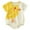 Yellow, variant on Baby Girl Onesies Bodysuits Boys Short Sleeve Cartoon Prints Clothes Baby Girl Romper Summer Outfits Yellow 3-6 Months