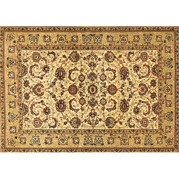 Ahgly Company Indoor Rectangle Persian Brown Traditional Area Rugs, 5' x 8'