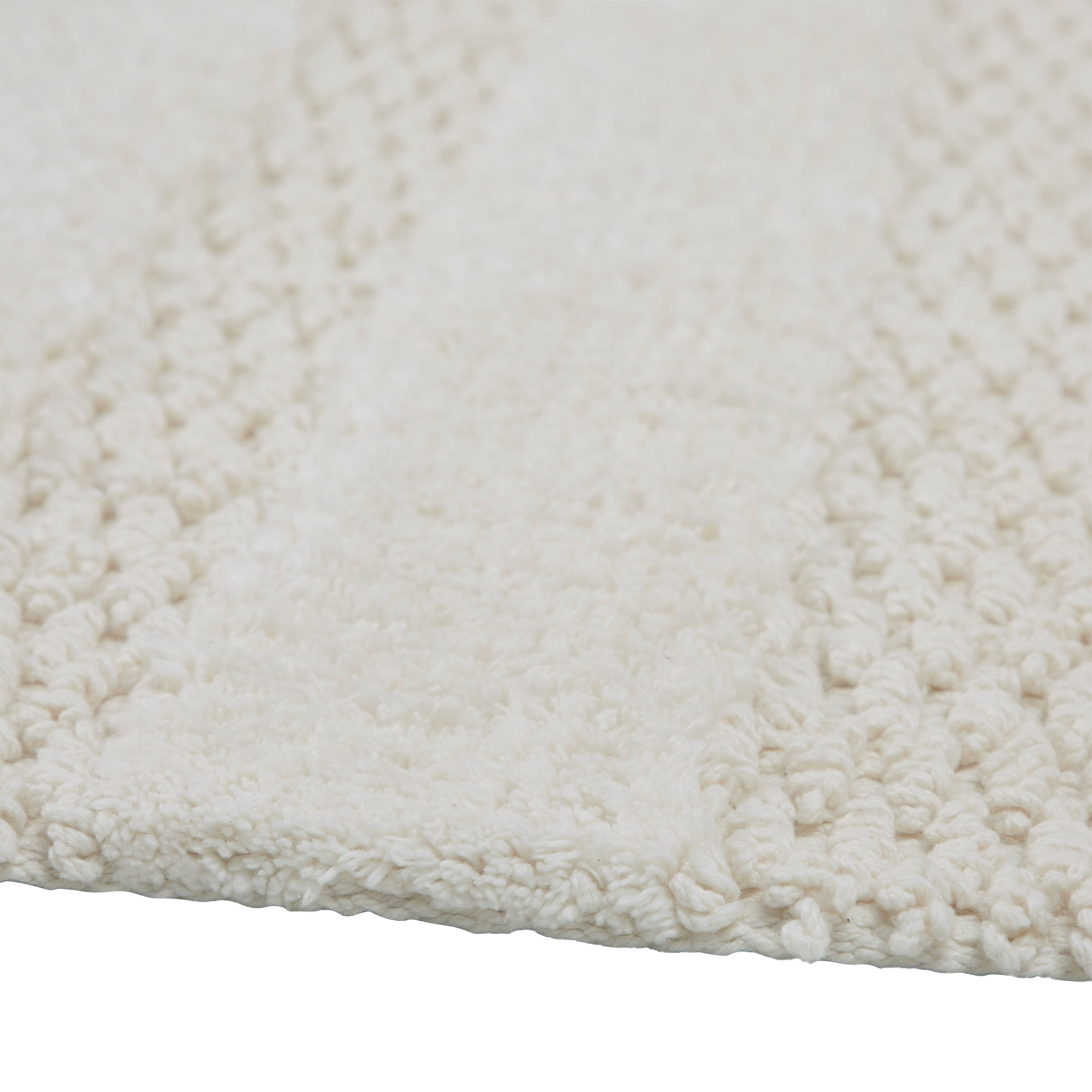 My Texas House Lancaster Fringe Cotton Bath Runner, Ivory, 24" x 60"