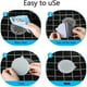 thumbnail image 4 of Paquete de 25 pegatinas de malla Hair Catcher | Trampa para el cabello de drenaje de ducha desechable | Adhesivo fuerte | Fácil de arrancar | Prevención de obstrucciones para el lavabo de la bañera, 4 of 7