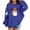 Blue, variant on NEBWOAK Kids Boys Girls Halloween Ghost Print Pullover Hoodie Kangaroo Pocket Long Sleeve Fall Outfit Black,Size 3-4T