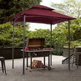 thumbnail image 2 of ChromaCore 8x5Ft Grill Gazebo Replacement Canopy,Double Tiered BBQ Tent Roof Top Cover, 2 of 7