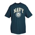 thumbnail image 1 of Fox Outdoor 63-93 M  Navy One-Sided Imprinted T-Shirt, 1 of 1