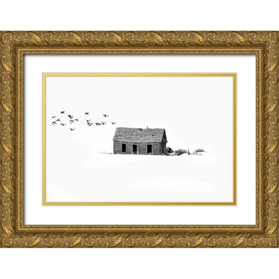 Murdock, Ramona 18x13 Gold Ornate Wood Framed with Double Matting Museum Art Print Titled - Lonesome But Peaceful II