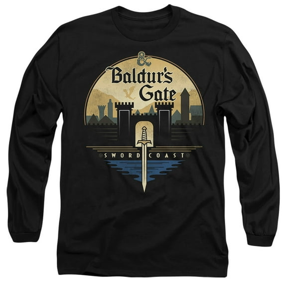 Dungeons and Dragons Baldur's Gate Unisex Adult Long-Sleeve T Shirt