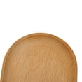 thumbnail image 2 of Tableware Solid Wood Round Dessert Plate Wooden Tray Snack Dried Fruit Plate Sushi Tea Tray Dessert Dinner Plate Tableware, 2 of 12