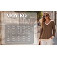 thumbnail image 7 of MOYIKO Sweatshirts for Women V Neck Long Sleeve Loose Fit Tops Color Block Pullover Fashion 2026, 7 of 7