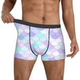 thumbnail image 2 of Kdxio Men's Boxer Briefs with Rainbow Scales Print - Comfortable and Breathable Underwear for Everyday Wear, 2 of 7
