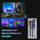 thumbnail image 4 of Tira de luces LED de 13,12 pies, resistente al agua, RGB, con infrarrojos, 4 of 7