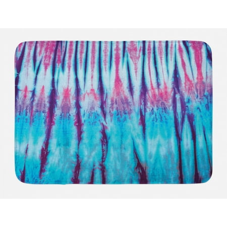 Tie Dye Bath Mat Close Up Vertical Gradient Tie Dye Figures