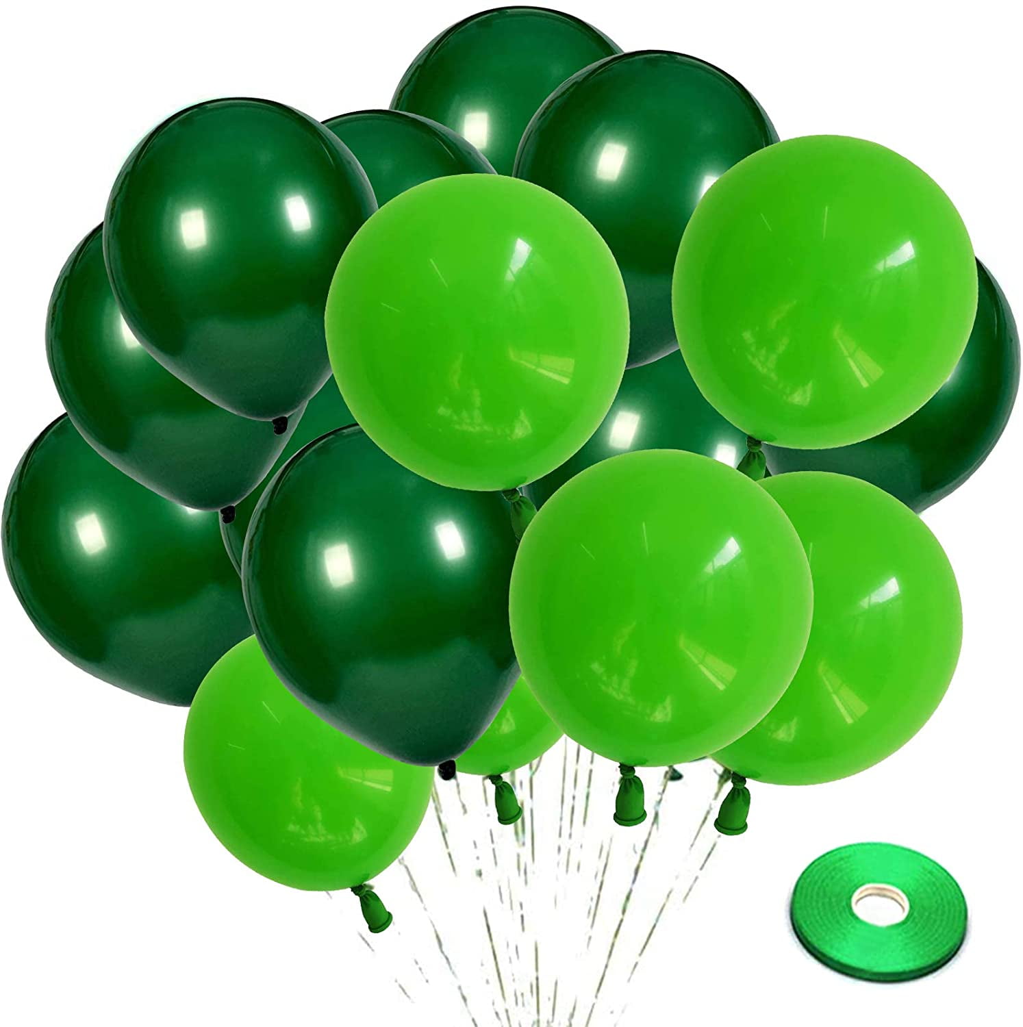 100 Pack Green Latex Balloons, 12 inch Dark Green Balloons And Light Green  Balloons with Green Ribbon for Jungle Safari Theme Birthday Party Baby  Shower St. Patrick's Day Party Decoations. - Walmart.com