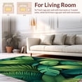 thumbnail image 2 of ODIKA 2'x3' Machine Washable Non-Slip Area Rug, Wild Jungle Leaf Print Funky Style High Traffic Rug, Green, 149902, 2 of 7