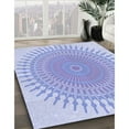 thumbnail image 2 of Ahgly Company Indoor Rectangle Patterned Sky Blue Dress Blue Area Rugs, 2' x 3', 2 of 6