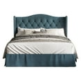 thumbnail image 2 of Home Design Riley Tufted Upholstered Platform Bed Denim Blue - King, 2 of 5