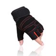 thumbnail image 1 of Guantes de fitness para hombres y mujeres, para deportes, equitación, medio dedo, muñequera fina, transpirables, equipo para mancuernas, entrenamiento, levantamiento de pesas, conducción, 1 of 6