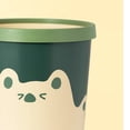 thumbnail image 4 of Papelera amarilla para baño, dormitorio, cocina y sala de estar, diseño de oso lindo, papelera grande, 4 of 5