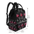 thumbnail image 2 of Kdxio Baby Diaper Backpack,Multi-Function Travel Backpack Nappy Bags,Nursing Bag, Fashion Mummy,Roomy Waterproof for Baby Care(Card Suits), 2 of 5