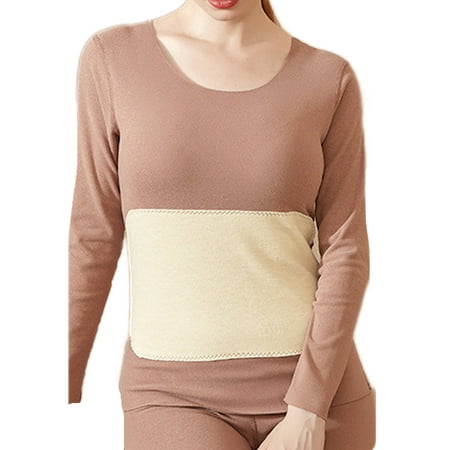 

Capreze Seamless Top And Bottom Suits Long Sleeve Johns Set for Unisex Warm 2 Pieces Thermal Underwear Winter Solid Color Women Khaki L
