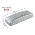 thumbnail image 3 of Clamshell Patent Leather Eyeglass Case Faux Crocodile Gray Small/Medium Frames, 3 of 8