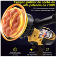 thumbnail image 4 of Pulidora Eléctrica Para Coche 700w 110v Juego De 17 Piezas Amarillo/Negro, 4 of 4