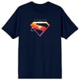 thumbnail image 5 of Superman 2025 Silhouette Logo Adult Navy Crew Neck Short Sleeve T-shirt-3XL, 5 of 7