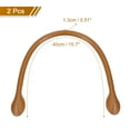 thumbnail image 2 of Unique Bargains Sangle de Sac à Main en Cuir 15.7 Pieds avec Poignée en Forme d'Oreille pour Sac à Main Portefeuille Marron, 2 of 6