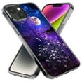 thumbnail image 2 of MUNDAZE Apple iPhone 14 Pro Max Shockproof Clear Hybrid Protective Phone Case Spring Moon Night Lavender Flowers Floral Cover, 2 of 5