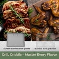 thumbnail image 6 of WAA 24 Inch Portable Tabletop Griddle with Grill Grate - 3-Burner 24000 BTU Stainless Steel Propane Gas Grill for Outdoor Use, 6 of 7