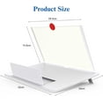 thumbnail image 6 of 12" Screen Magnifier,3D HD Mobile Phone Magnifier Projector Screen Enlarger for Movies, Videos, and Gaming,Foldable Cell Phone Stand with Screen Amplifier,Supports All Smartphones ( 12inch), 6 of 7