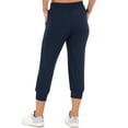 Athletic Works Women's French Terry Athleisure Capri Jogger Pants