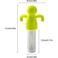 thumbnail image 3 of 2 pcs Tea Infuser, Extra Fine Mesh Tea Cup Filter Silicone Handle Stainless Steel Tea Strainer Loose Tea Steeper, 3 of 4