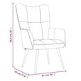 thumbnail image 4 of vidaXL Chaise de Détente Velours Rose, 4 of 5