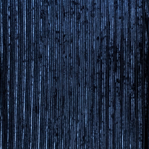 Navy Crush Pleated Stretch Velvet Solid