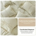thumbnail image 6 of Nanshing Jennae 7 Piece Shabby Chic Pintuck Comforter Set, Beige, King, 6 of 12