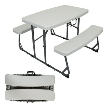 Stansport G-940 Compact Kids Picnic Table White 38" L x 32.5" W x 21.5" H 26 lb, Steel