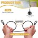 thumbnail image 2 of Candado de cable de seguridad Uxcell (5/32" Diámetro 13.1 pies 77lb, Negro) (2 Pcs) Acero inoxidable recubierto de vinilo, 2 of 7