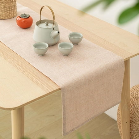 

Tablecloths - Rectangular Tablecloth Linen Farmhouse Tablecloth Waterproof Shrinkproof Soft Wrinkle Resistant Decorative Fabric Table Cover for Kitchen Yellow 32*200CM Yellow 32*200cm