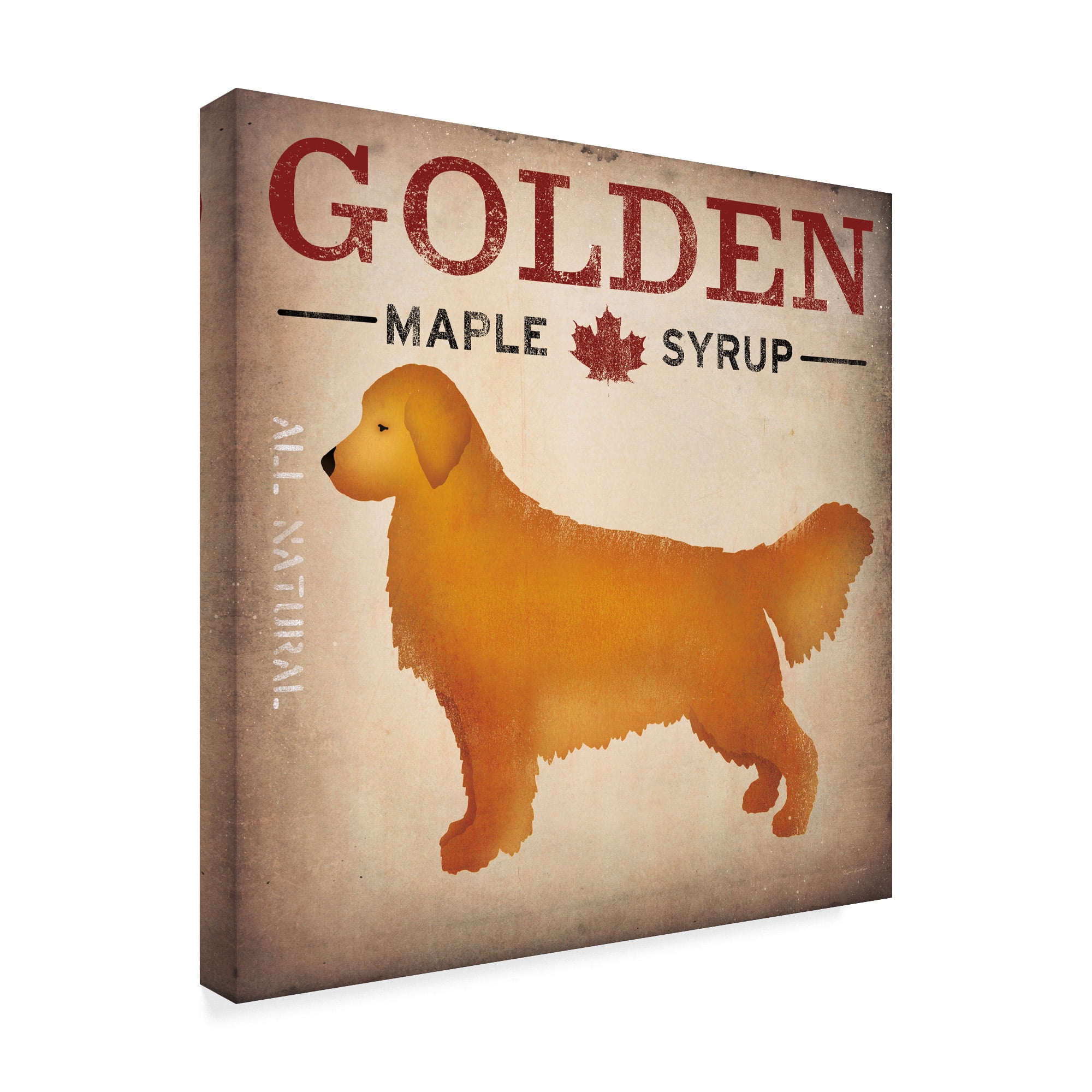 Trademark Fine Art 'Golden Dog at Show No VT' Canvas Art by Ryan Fowler