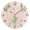 Gold, variant on Cute Hearts with Cactus Valentine Round Wall Clock Silent Analog Battery Operated Black Pointer Home Decor 9.84" Diameter