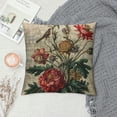 thumbnail image 2 of Fenyluxe Vintage Farmhouse Decorative Throw Pillow Covers Leaf Floral Tulip/Daffodil/Irises Couch Throw Pillowcase Cushion Cover for Garden Home, 2 of 5