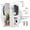 White Large size, variant on 360° Rotating 66"x17.8" Multifunctional Full Length Mirror with Hook Storag