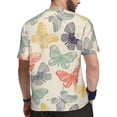 thumbnail image 2 of Wukai Butterfly Print Men's Short-Sleeved Mesh T-Shirt,Quick-Dry Short Sleeve Workout T-Shirt-X-Large, 2 of 8