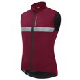 thumbnail image 1 of Men Fleece Lined Cycling Vest Windproof Reflective Sports Safety Bike Vest for Riding Running Jogging Hiking, 1 of 8