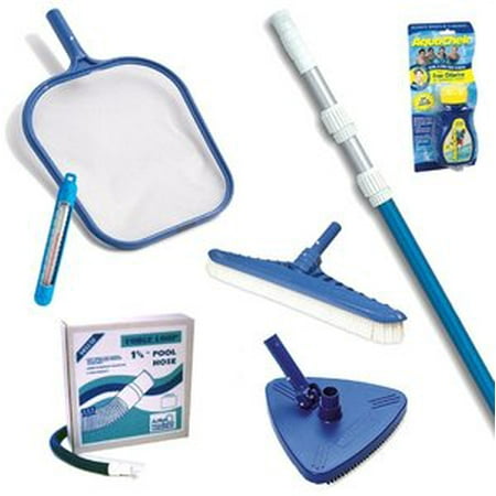 Large Above Ground Pool Maintenance Kit 15 Hose Telescopic Large Above Ground Pool Maintenance Kit 15 Hose Telescopic Vacuum Pole