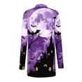 thumbnail image 3 of Pisexur Veste pour Femmes, Cardigans à devant Ouvert, Manteaux Trench, Vestes d'Automne, Mode pour Femmes, Cardigan à Manches Longues Imprimé d'Halloween, Veste, 3 of 4