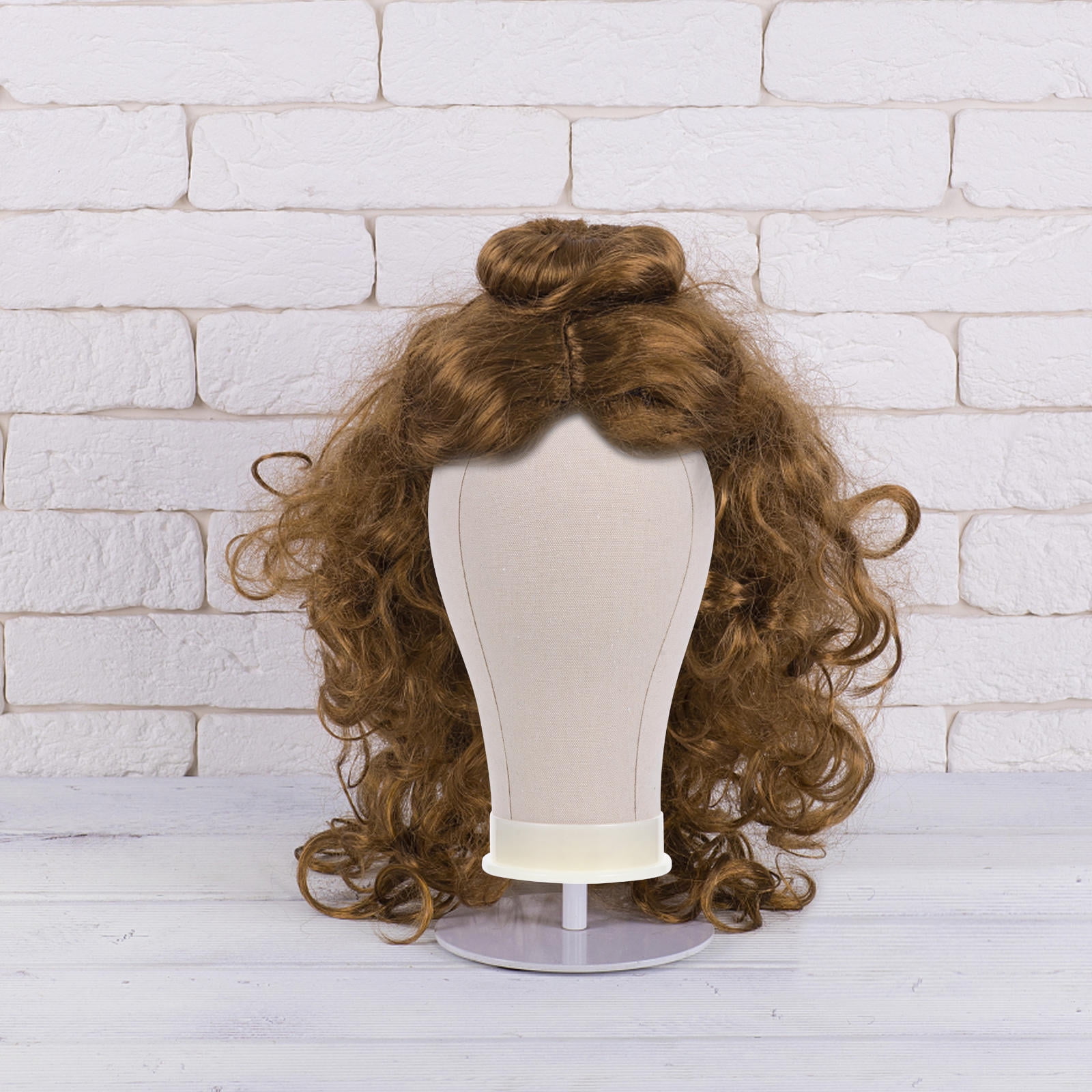 HOOWIFFY Durable Black Polyurethane Display Wig Manikin Head for Salon Store and Mall Use