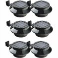 thumbnail image 1 of 6 Pack Solar Powered LED Gutter Lights for Gutter, Fence, Roof, Gutter, Garden, Yard, Wall, Black, 1 of 4