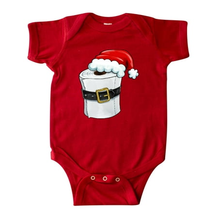 

Inktastic Toilet Paper with Santa Hat and Belt Gift Baby Boy or Baby Girl Bodysuit