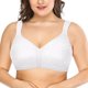 thumbnail image 1 of Bra Deyllo para mujer, cobertura total, talla grande 42DDD, color blanco, 1 of 8